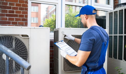 commercial AC installation